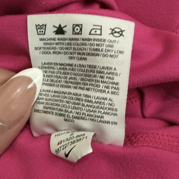 Nike Dri-Fit Element 1/2 Zip Pullover Top Womens Size Small Pink Solid Running - Picture 12 of 12